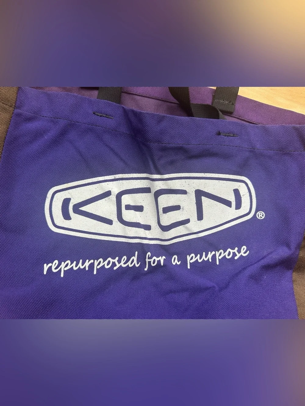 KEEN “repurposed for a purpose” utility tote bag • unisex • durable